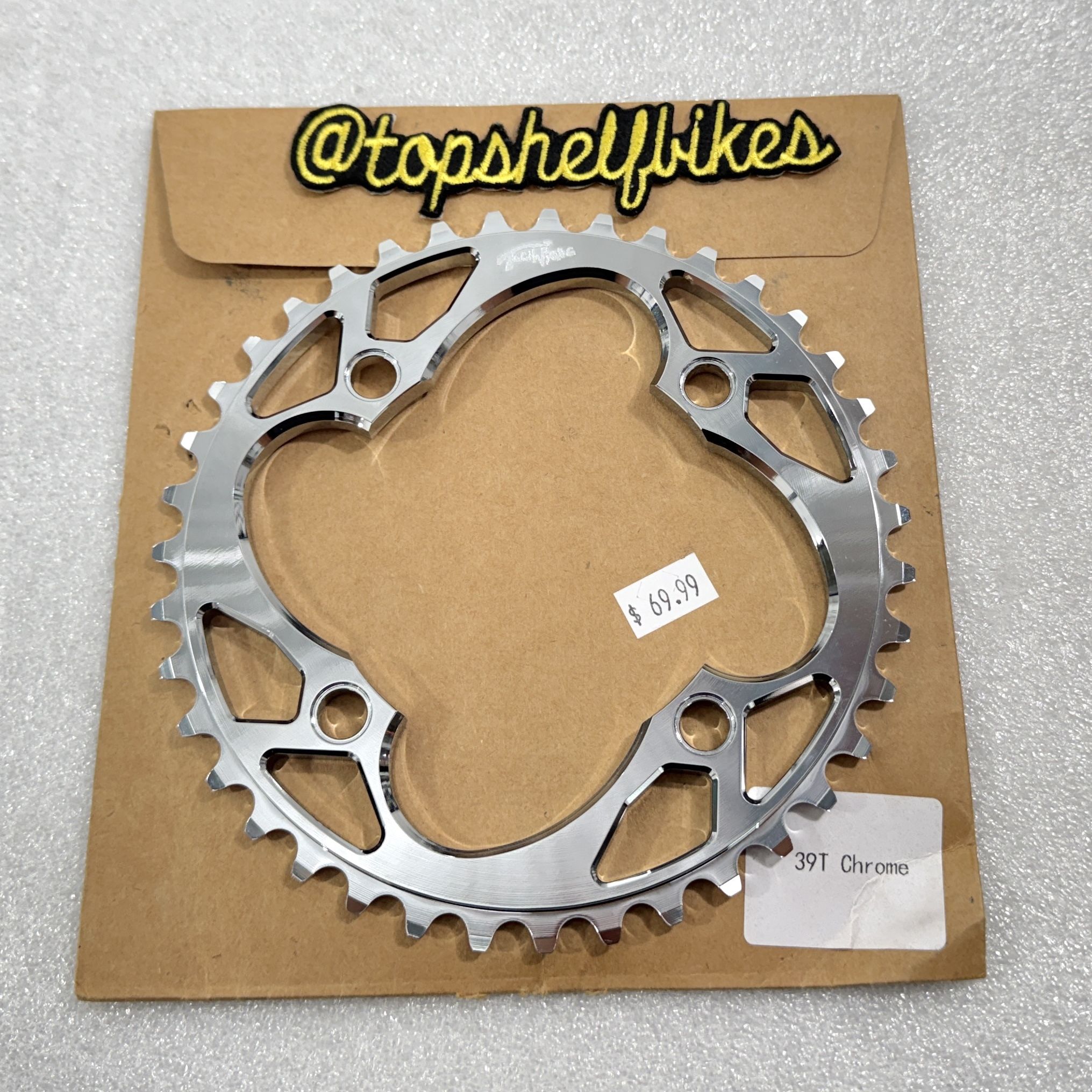 NEW TECHNIQUE 39T 4-BOLT CHROME BMX CHAINRING SPROCKET bassett profile elite cranks phoenix star cruiser dub se big ripper quadangle 26 29 bikes
