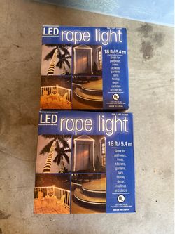 LED rope light set of 6 new