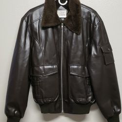 Vintage Sage  Dark Brown Bomber Jackets Xl  Pockets  Zipper