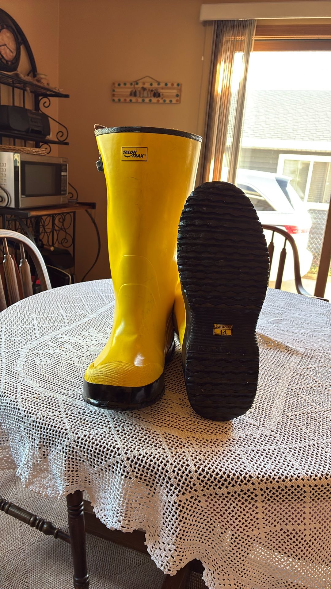 Talon Tax Rubber Boots From Granger ($59.89)…size 14…near new…$35.00