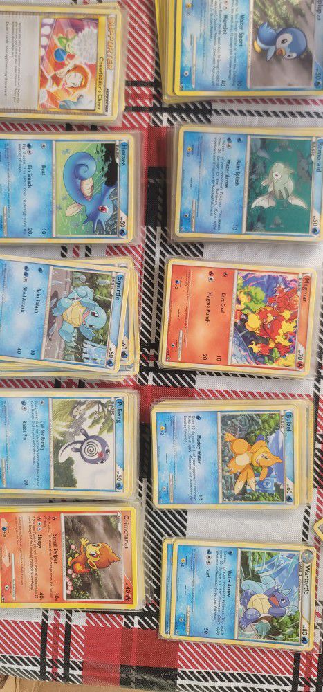 Duplicate Pokemon Cards With Container From Year 2000