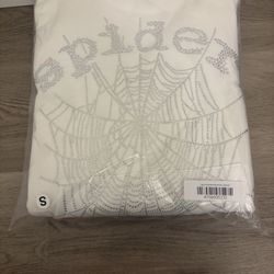 White And Silver Spider Hoodie 