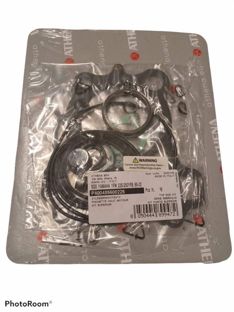 Top End Gasket Kit Athena P(contact info removed)25 85 - 02 Yamaha Yfm 2 25 / 250 Yfb