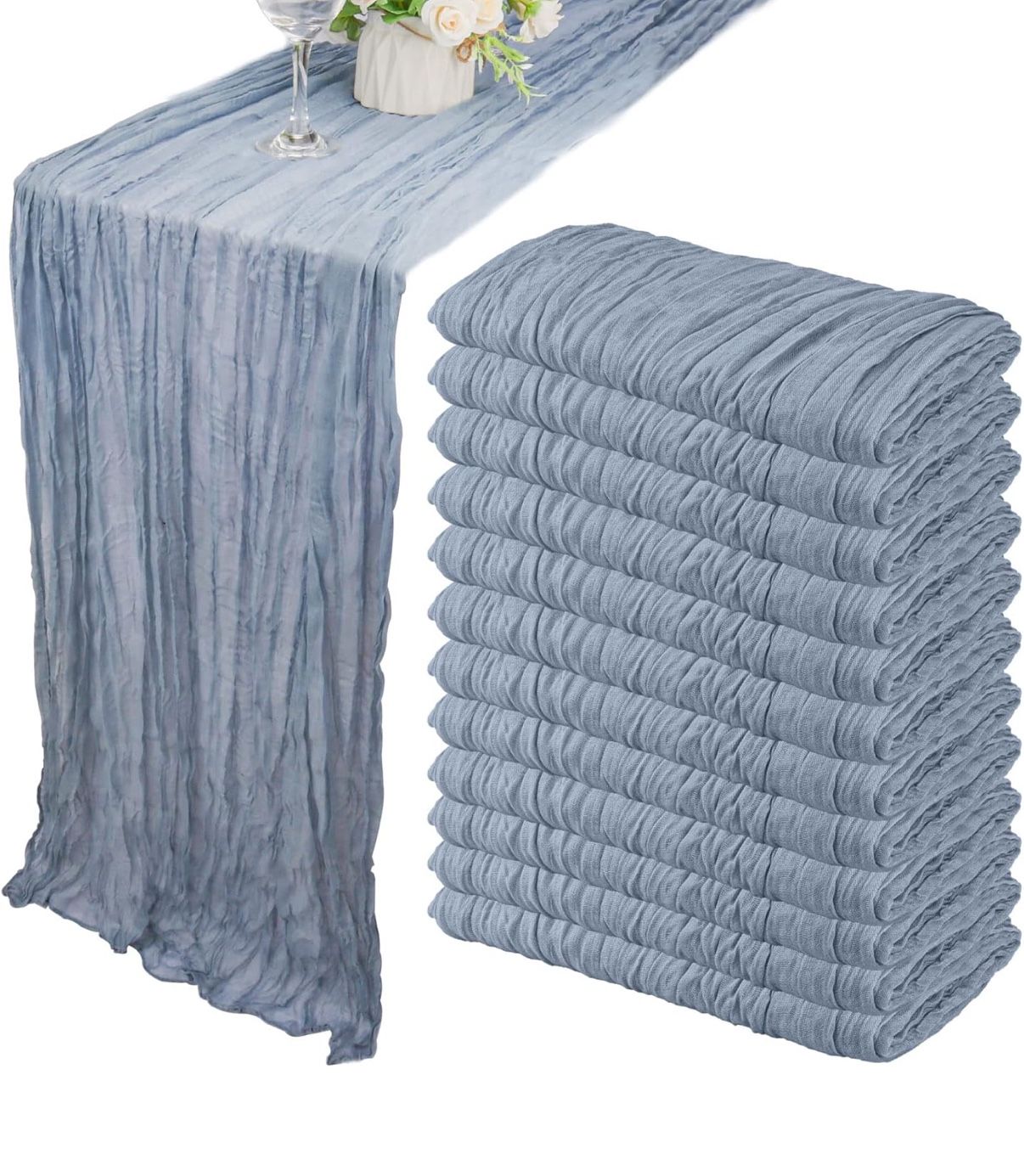 24 Pack Table Cheesecloth Runners 