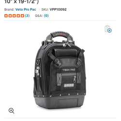 Veto ProPac Tech Pac Tool Bag