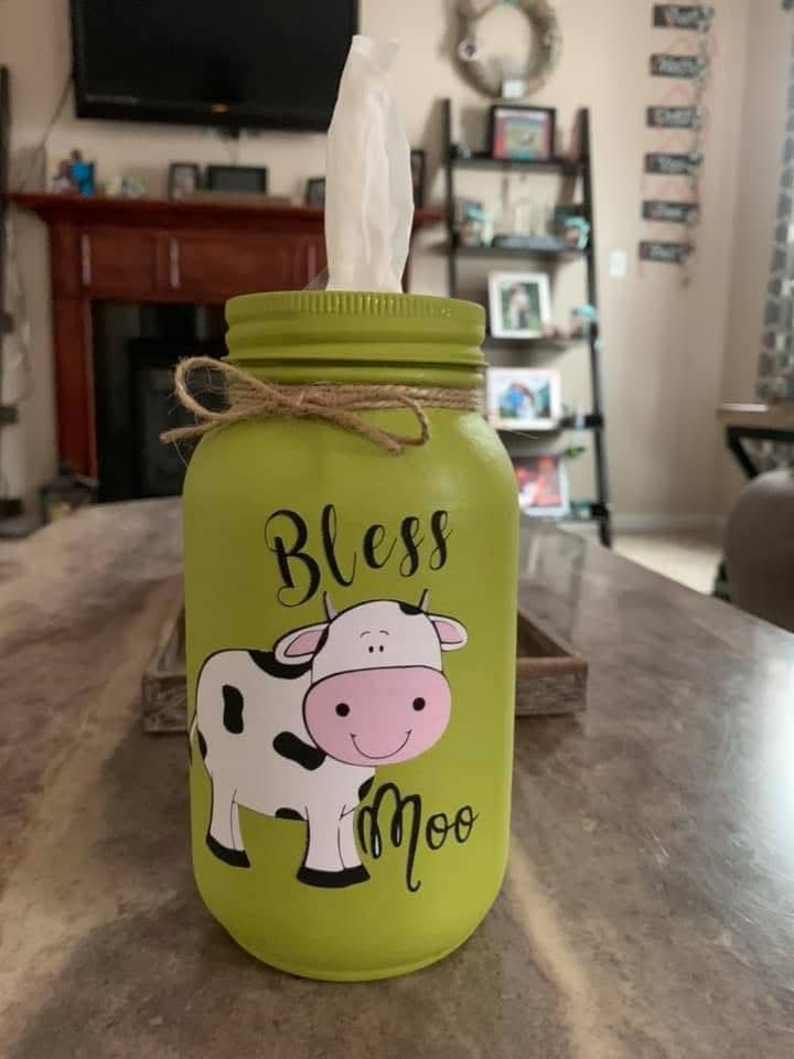 Mason Jar Kleenex Holder