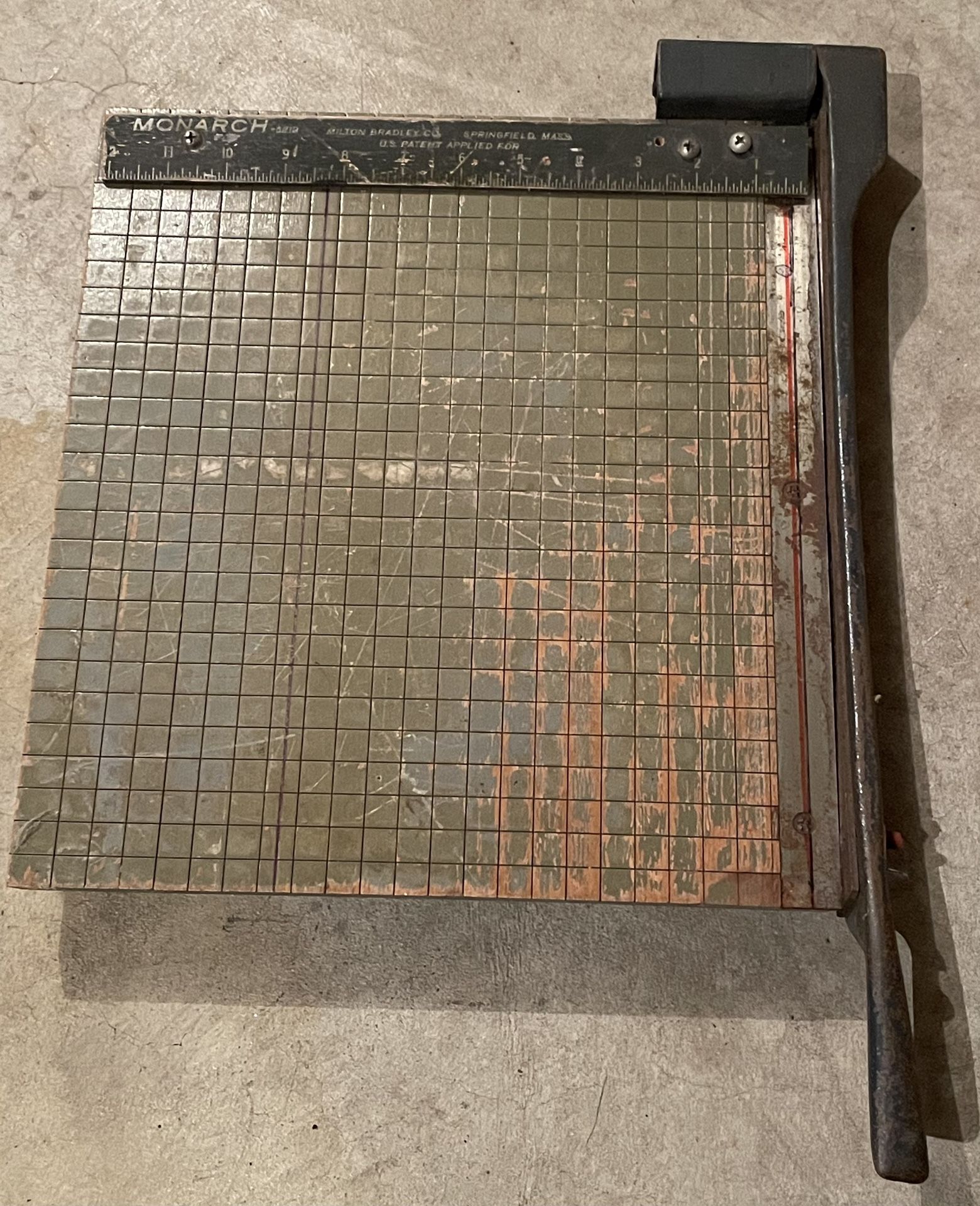 Vintage 1960’s Milton Bradley Paper Cutter Heavy Duty