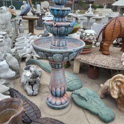 CONCRETE CEMENT FOUNTAINS  $250-$260 EACH 