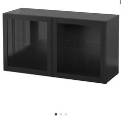 IKEA BESTA Shelf Unit With Glass 