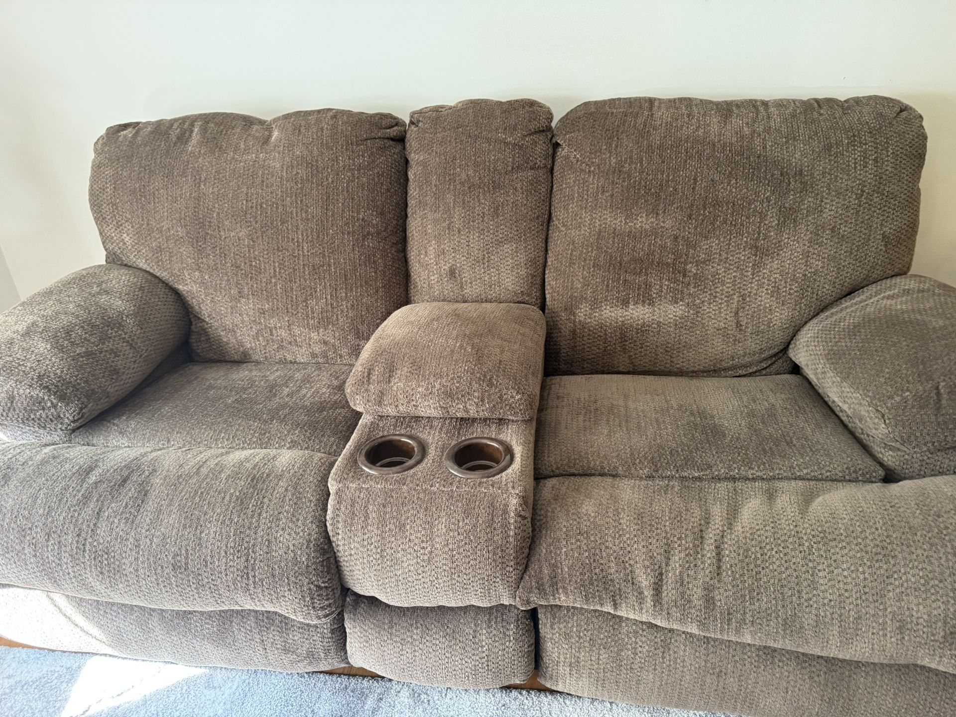 Olive Green Sofa And Love Seat
