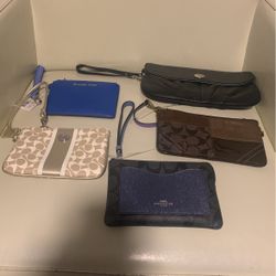 Micheal kors and Coach wristlets bundle 