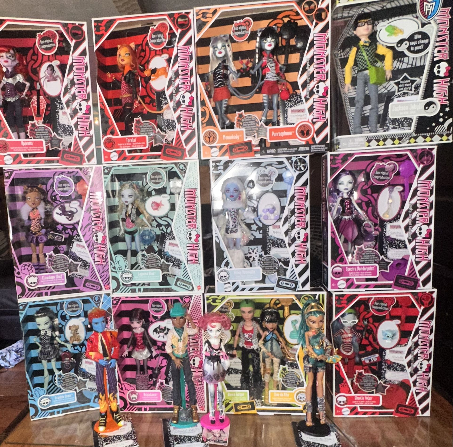 COMPLETE MONSTER HIGH WAVE 1 LOT