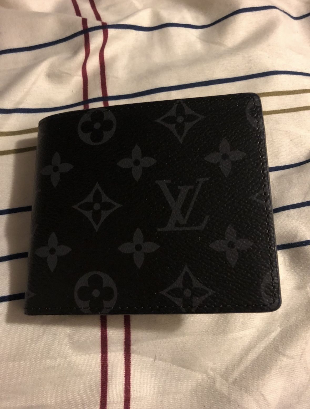 New Louis Vuitton Multiple Monogram Slender Canvas Black Men's Wallet