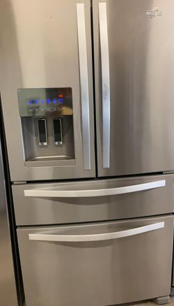 Whirlpool French Door Stainless Steel Refrigerator Fridge
