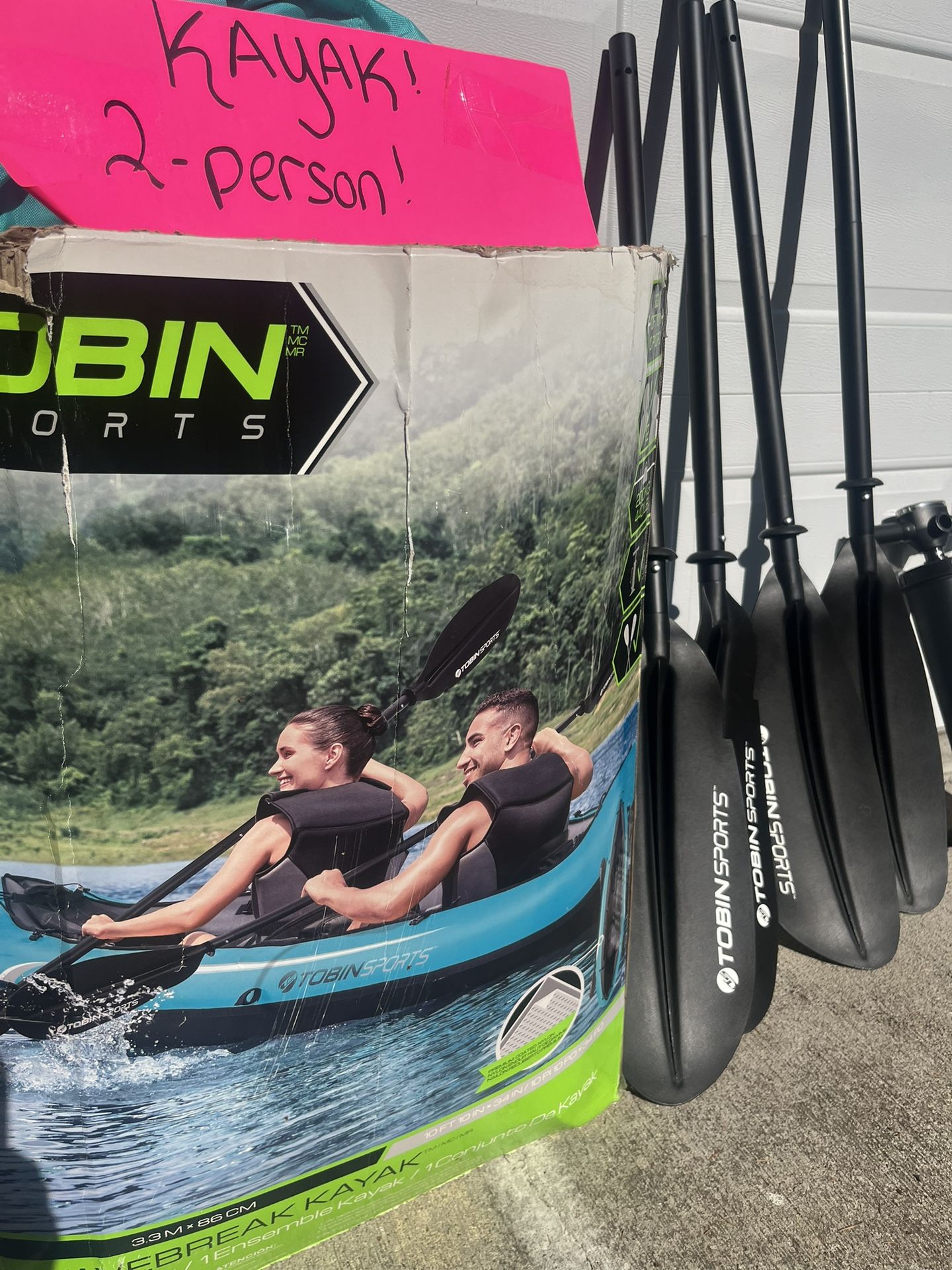 Wave Breaker Inflatable Double Seat Kayak Complete