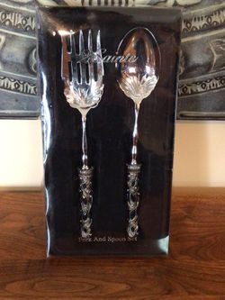 Bling Handles Serving Spoon & Fork