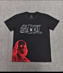 SDL Graphic Polo Shirt – Size Medium | Black Streetwear Tee