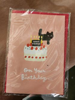 Cat Birthday Card
