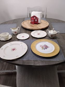 Gold plated china