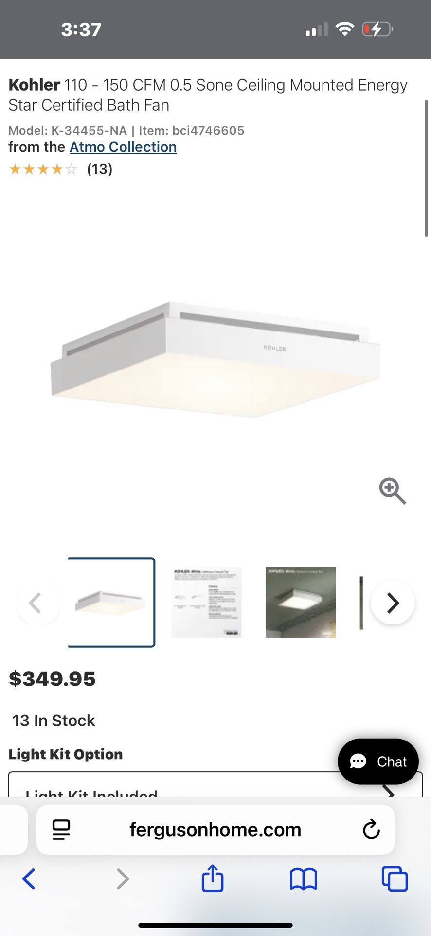 Kohler Bathroom Exhaust Fan