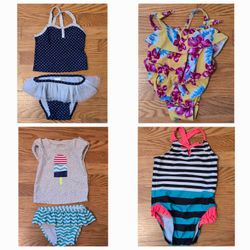 12 Months Baby Girl Swimsuit Bundle Lot deal 