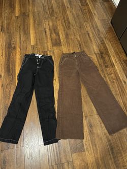 For Both Jeans From Forever 21 Brown Jeans And Song Black Jeans
