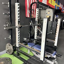 Hammer strength squat rack