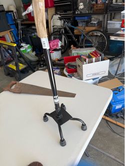 Quad Base Walking Cane with Wood Handle