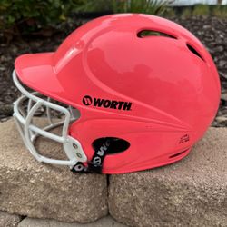 Used Girls Softball Helmet  & Glove