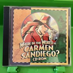 Vintage 1994 PC CD ROM Where in the World is Carmen Sandiego?