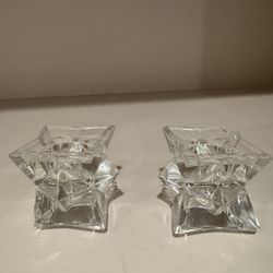 Lead Crystal Taper Holders