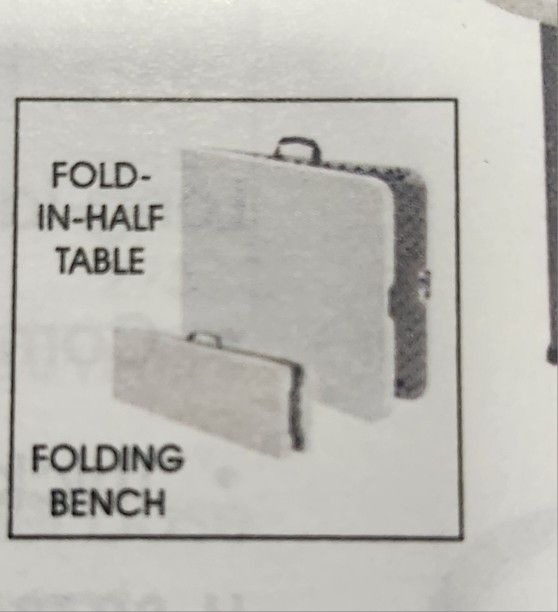 6 feet fold up party tables rectangle New $100 Each