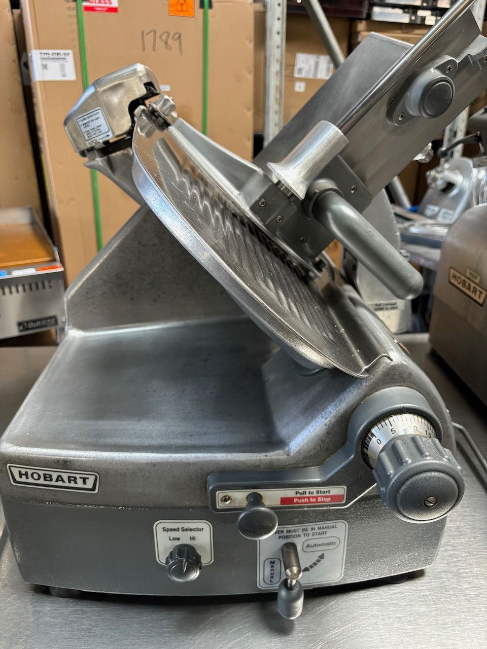 12" Semi Automatic Deli Slicer Hobart 2712 NSF Meat Cheese Countertop & NEW Sharpener Stones #2592