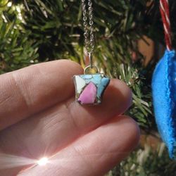 Arkansas Necklace Cut In Cotton Candy Dahlia Composite 