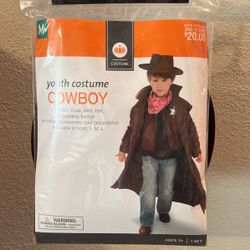 Halloween Costume Cowboy Boys Medium Age 6-8