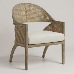 Rattan Wood Accent Chair