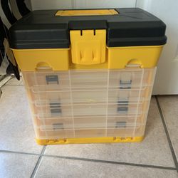 Storage Toolbox for Tools, Fish Tackle, or Crafts 
