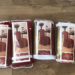 Red Christmas Chair Cover Set Of 4
