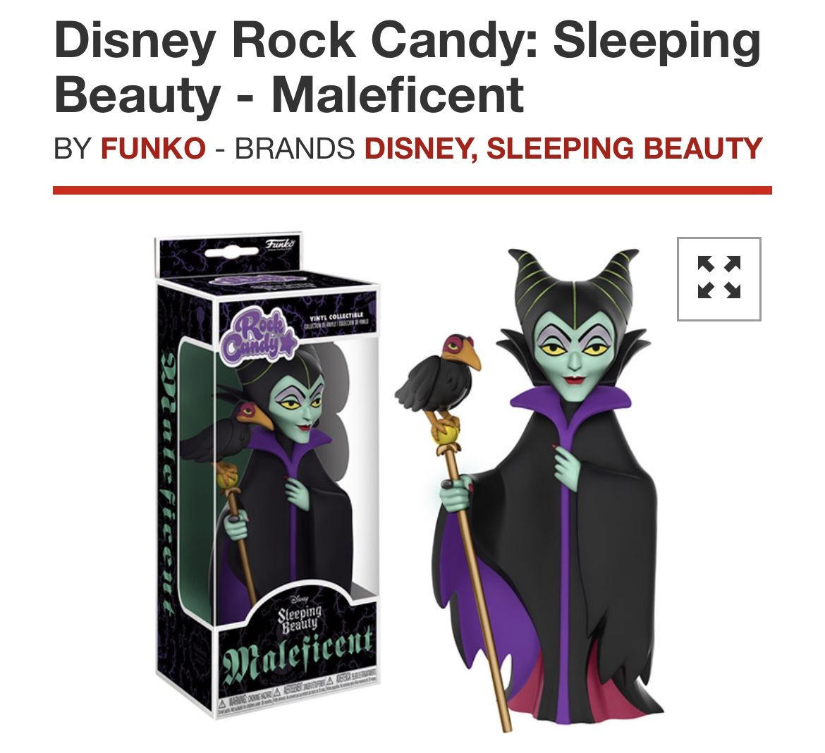 Disney Rock Candy: Sleeping Beauty Maleficent (Collector Grade)