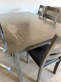 Table with four chairs