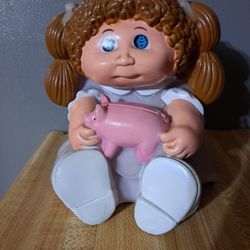 Vintage Original Cabbage Patch Kids Rubber Piggy Bank