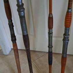 Bamboo Antique Fishing Rods Surf & Ocean (6) for Sale in