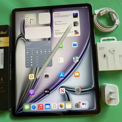 256GB Apple IPad Air 13 (Liquid Retina Display / M2 chip / 2024  model) with Pen, keyboard & Accessories 
