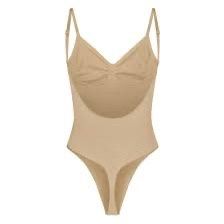 SKIMS Seamless Sculpt Low Back Thong Bodysuit.