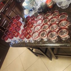 38 Pieces Royal Crown  Red Ruby..