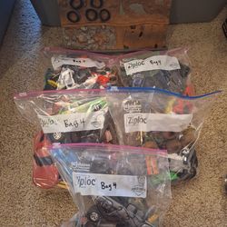5 Bags of Assorted Toy Cars with Monster Jam Playset