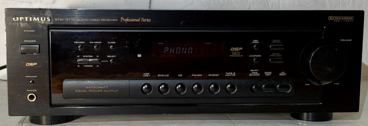 OPTIMUS STAV-3770 Audio/Video Receiver Professional Series