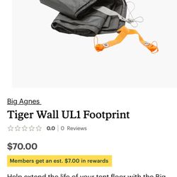Big Agnes Tiger Wall UL1 Tent Footprint