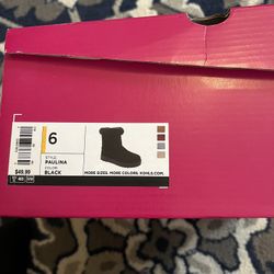New Girls Size 6 Black Boots