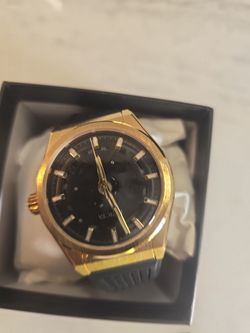 Invicta Gold-Tone Watch with Black Dial
